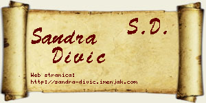 Sandra Divić vizit kartica